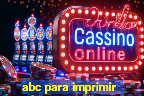 abc para imprimir