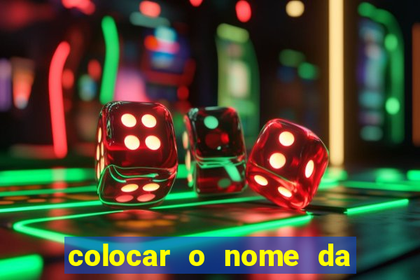 colocar o nome da pessoa no congelador