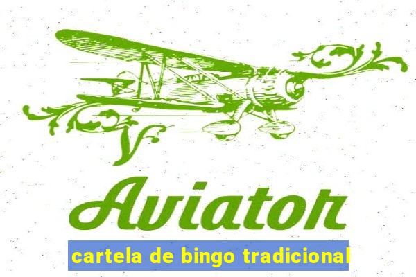 cartela de bingo tradicional