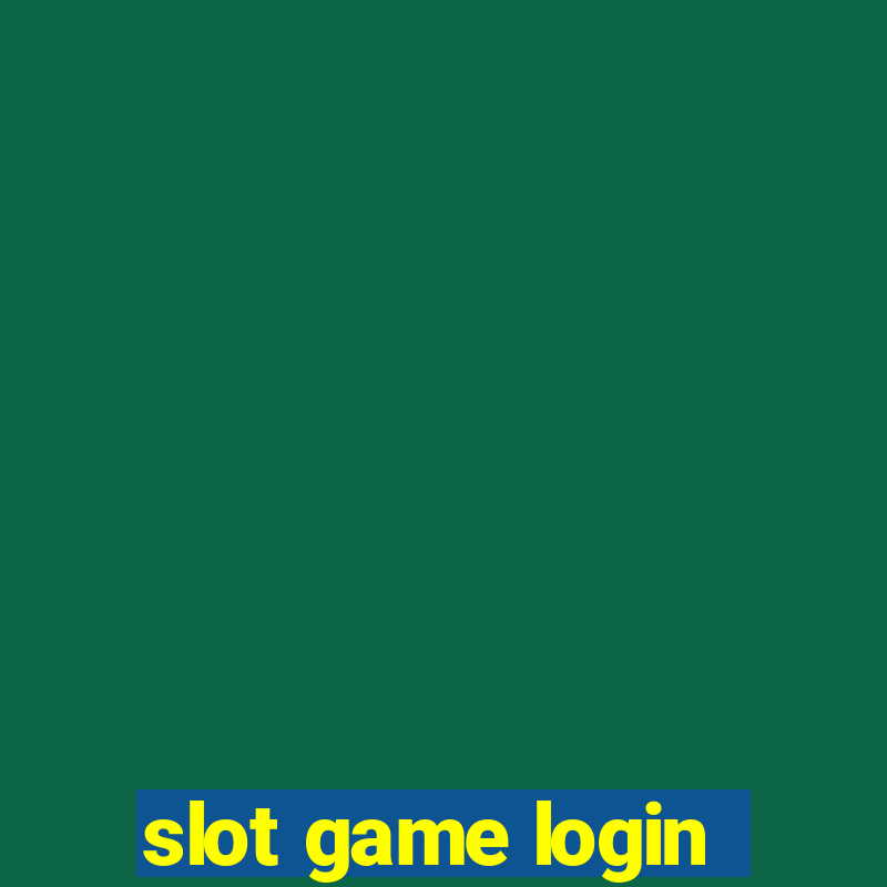 slot game login