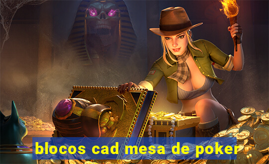 blocos cad mesa de poker