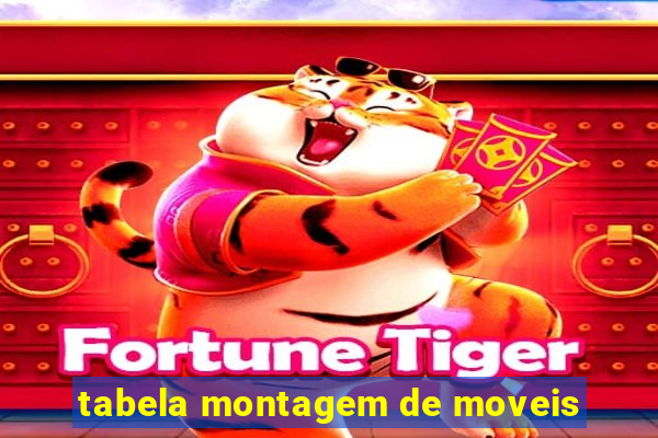 tabela montagem de moveis