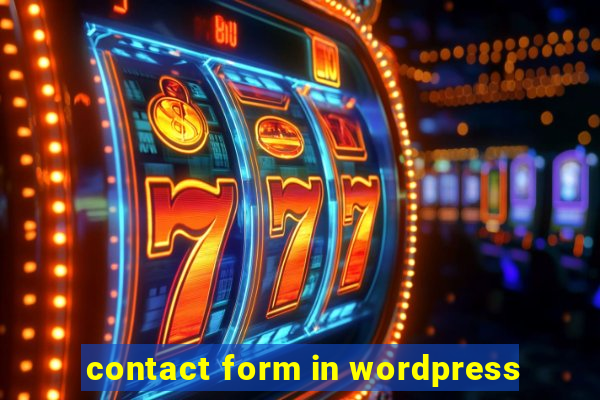 contact form in wordpress