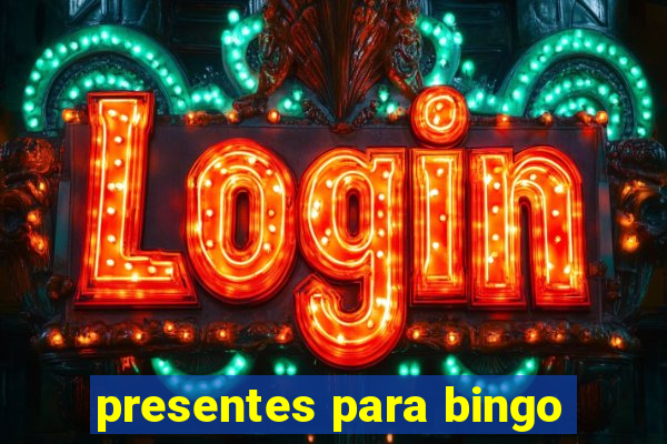 presentes para bingo