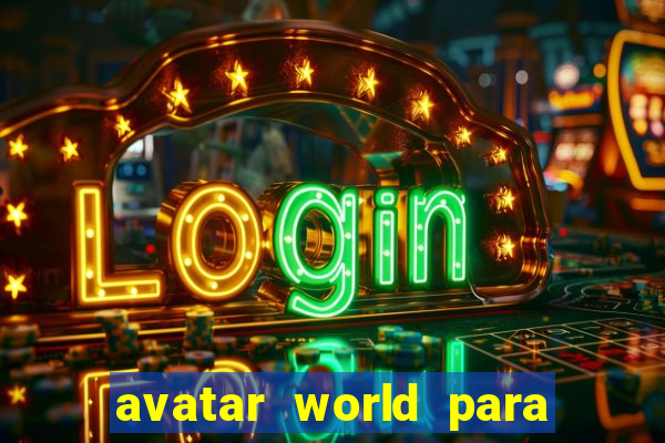 avatar world para imprimir e colorir