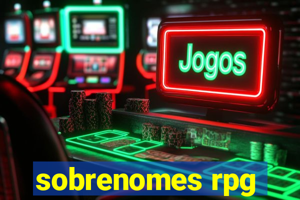 sobrenomes rpg