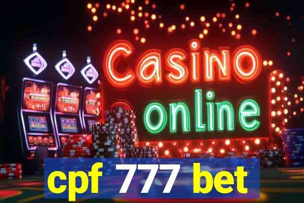 cpf 777 bet