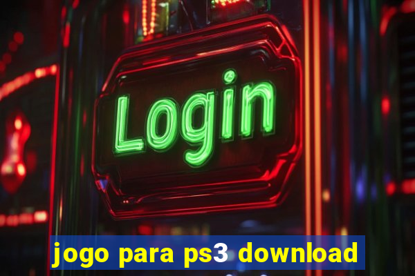 jogo para ps3 download