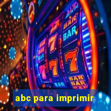 abc para imprimir