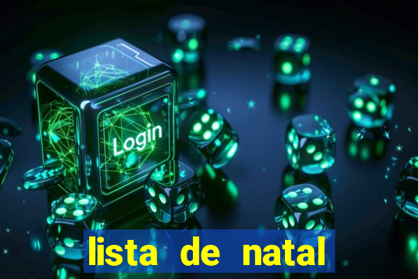 lista de natal para imprimir