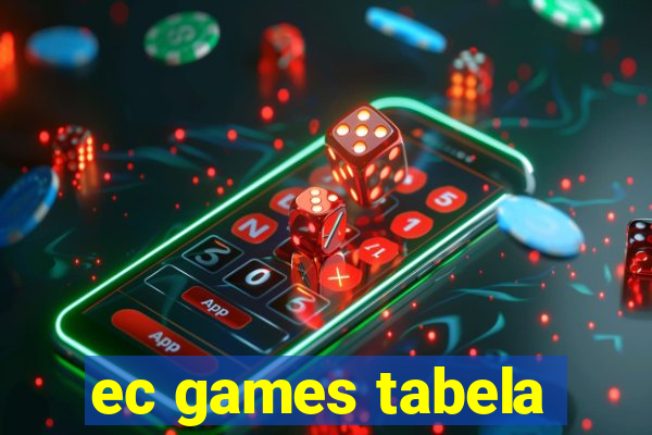 ec games tabela