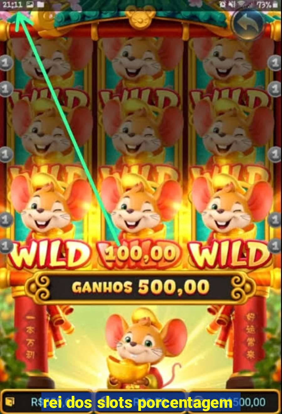 rei dos slots porcentagem