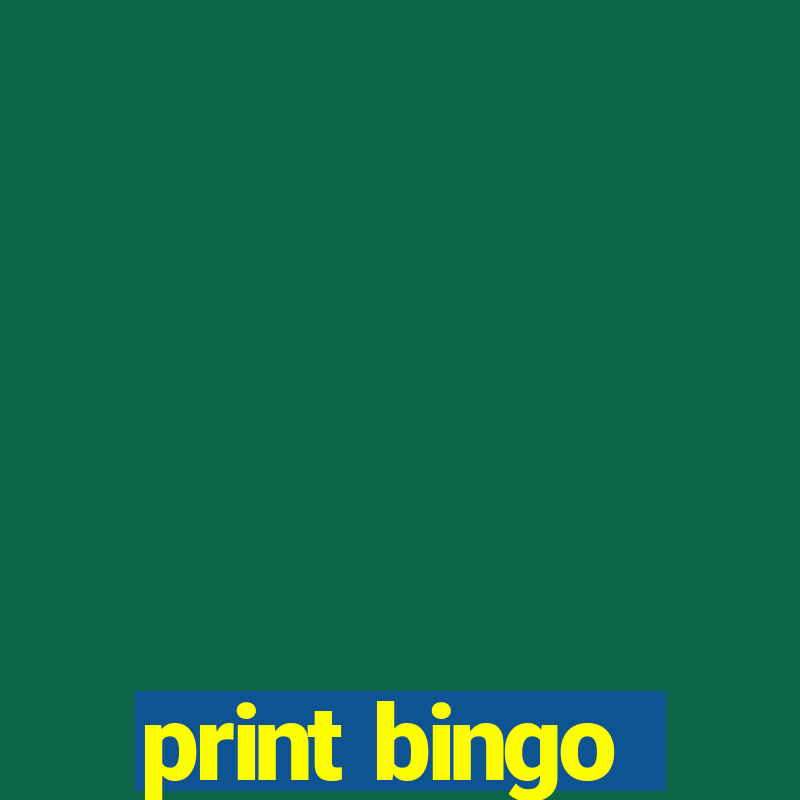 print bingo